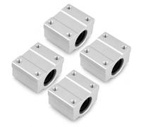 Bloque deslizante de rodamiento lineal, 4pcs/set SCS12UU Bloque deslizante de rodamiento de bolas de movimiento lineal de aluminio Diámetro interno 12 mm Ampliamente utilizado en herramientas eléctric