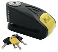 Bloque Disco Candado Antirrobo Alarma AUVRAY B-LOCK-14 Amarillo/Negro SRA