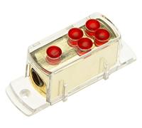Bloque distribuidor para cable de alimentación de 12 V de Adapter-Universe®, para coche. Amplificador HiFi 1 (25 mm²) a 4 (10 mm²)