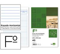 Recambio liderpapel cuarto pautaguia 100 hojas 75 g cuadriculado pautado 6 mm con margen 2 taladros apaisado