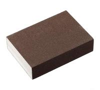 Bloque flexible de esponja de lijado en seco húmedo 60-320 Grit almohadilla de espuma abrasiva para madera, metal, pintura, plástico, yeso, pulido, limpieza, 1 paquete (100#)