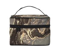 Bloque geométrico Amarillo Gris blancoBolsa de Maquillaje, Bolsa de Cosméticos Portátil para Mujer-Organizador de Cosméticos de Viaje, Regalo para Momentos Especiales