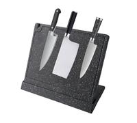 Bloque magnético para cuchillos sin cuchillos, soporte magnético con fuerte fuerza de sujeción, diseño extraíble con funda de almacenamiento, material de polipropileno para cuchillos de cocina