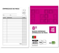 Bloque Mesero Mesa Simple 105X155 mm