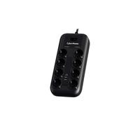 Bloque para rayos-surtidor - CYBERPOWER - P0820SUF0-DE - 8 enchufes Schuko - 2 puertos USB - Negro