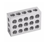 Bloque patrón 2 Unids/set 25-50-75mm Bloques De Acero Endurecido 0.005 "maquinista Combinado De Precisión 123 Herramienta De Fresado 23 Agujeros 1-2-3" Calibre De Bloque(1-2-3")