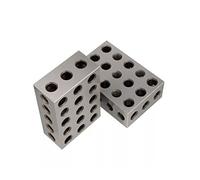 Bloque patrón, 2 unids/set de bloques de acero endurecido de 25-50-75mm, maquinista de precisión de 0,001 ", herramienta de fresado 123, 23 agujeros, calibre de bloque de 1-2-3"(No wrench inch)