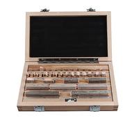 Bloque patrón, 38 Uds. Bloques de calibre métrico grado 0 nivel 1 calibrador de detección enrutador juego de mesa HSS precisión 0,01 herramientas de torno de medición(Level 1)