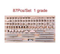 Bloque patrón, Instrumentos De Medición De Bloques De Calibrador De Prueba De Calibre De Bloque De Inspección De Grado 1(87pcs 1 grade)