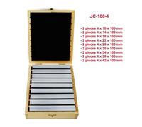 Bloque patrón, Juego Paralelo De Precisión De 18 Uds./20 Piezas Uds. Juego De Bloques Paralelos De 150mm/100mm Almohadillas De Fresado CNC De Bloque De Calibre De Almohadilla Paralela(JC-100-4)