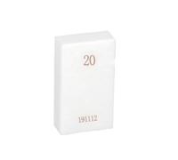 Bloque patrón rectangular de cerámica de 0,5 a 100 mm de longitud, grado 0, calibre personalizado, herramientas for inspección con micrómetro y calibrador. para carpintería(20mm 1pc)