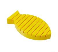 Bloque plegable de plástico de alta resistencia para atar moscas con múltiples anchos de ranura para un plegado preciso de plumas y una sujeción segura de hackle (amarillo)