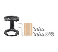 Bloque portador de montaje frontal para bicicletas plegables Brompton con 8 tornillos y calcomanías protectoras, material de aleación de aluminio para un soporte fiable para el estante de la cesta