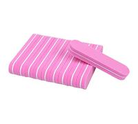 Bloque pulidor de uñas, 200 piezas Multicolor Mini lima de uñas esponja tampones bloques lijado doble cara(Roze)