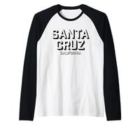 Bloque Santa Cruz California - Santa Cruz CA Camiseta Manga Raglan