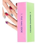 Bloque tampón uñas tampón uñas - Bloque tampón uñas de 4 vías | Bloqueo de rosca liso y buff y brillo para uñas naturales óptimo