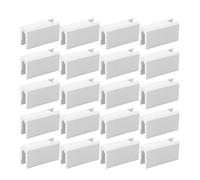 Bloque Tope para Puerta Corredera y Ventana, 20 Piezas, Plástico Resistente, Seguro y Duradero - Protección Anticolisión, Fácil Instalación, Ideal para Hogar y Mantenimiento (Larga)