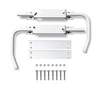 Bloquea contraventanas blanco especial PVC: 2 topes de contraventana con asa + 2 adaptadores PVC para abrir y cerrar fácilmente todas las contraventanas sin tener que asomarse. Bloqueo de las contraventanas abiertas. Facilidad y seguridad a diario