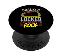 Bloqueado con tiza y listo para escalador de roca Boulder PopSockets PopGrip Adhesivo