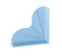 Bloqueador de agua de silicona reutilizable para esquinas de ducha diseñado para adaptarse a perfiles variados de bañera y mantener el sellado a través del agarre de ventosa (azul)