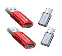 Bloqueador de datos, bloqueador de datos USB A a A y USB C a C (paquete de 4), protege contra el consumo de jugo, 100% garantizado para evitar ataques de piratas informáticos, soporta carga rápida