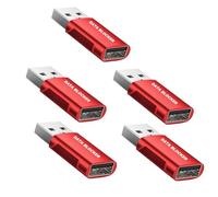 Bloqueador de Datos de Tercera generación, Paquete de 5, Protege contra zumos, Evitar ataques de Hackers, no afecta a Cualquier Dispositivo USB, Carga y Uso Normales