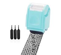 Bloqueador de direcciones de identificación de privacidad, sello de rodillo de protección contra robo de identidad, defensor de datos de seguridad de datos personales (sello verde + 3 recambios de