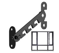 Bloqueador de ventanas con bisagras - Bloqueo de ventana para seguridad infantil | Dispositivo de control de fronteras de seguridad para casa y oficina | Pestillo de metal resistente para ventanas