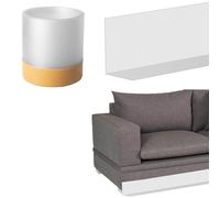 Bloqueador debajo del sofá, relleno de PVC cortable para camas y sofás de baja distancia, tapón de juguete para mascotas de 3 pulgadas con malla de fibra de vidrio