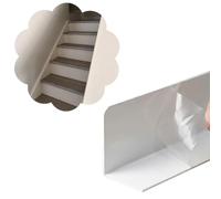 Bloqueador Juguetes Sofa Bloqueador de Huecos para Escaleras Blanco con Película Protectora, Relleno de Plástico para Debajo del Sofá, Tope de Seguridad Recortable para Muebles(120x7cm (47.2x2.8in))