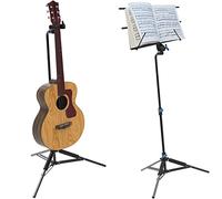 Bloqueo automático de doble uso como soporte de guitarra portátil o soporte de partitura, soportes ECT7 IA - Pie de guitarra perfecto teniendo en cuenta para estar consciente del medio ambiente.