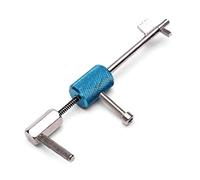 Bloqueo Civil rápida Forzada Abierta Lock Picks Cerrajería Herramienta Silver Blue