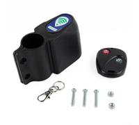 Bloqueo de alarma inalámbrico antirrobo para bicicleta y motocicleta con control remoto de alto volumen de 95 dB, dispositivo de seguridad de sirena, color negro