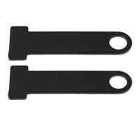 Bloqueo de anillo en D, Akozon Correa para casco Universal de motocicleta de acero inoxidable(negro)