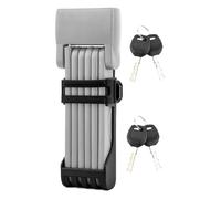 Bloqueo de bicicleta plegable - Lúmpo de anticortes ligero, protección de scooter exterior | Bloqueo de seguridad a prueba de robo plegable con 2 llaves, de montaje, ideal para
