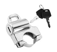 Bloqueo de casco, 22 mm Universal Manillar de motocicleta Bloqueo de casco Bloqueo de seguridad del casco Candado del manillar con 2 llaves(Galvanizar)
