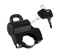 Bloqueo de casco, 22 mm Universal Manillar de motocicleta Bloqueo de casco Bloqueo de seguridad del casco Candado del manillar con 2 llaves(Negro)