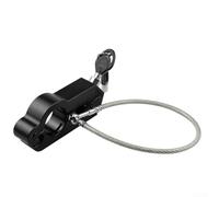 Bloqueo de casco de motocicleta para todos los modelos, solución antirrobo mecanizada CNC para seguridad del casco (negro)