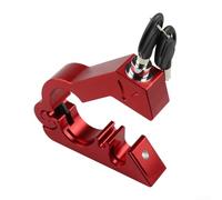Bloqueo de casco de motocicleta para todos los modelos, solución antirrobo mecanizada CNC para seguridad del casco (rojo)
