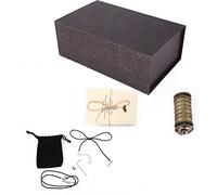 Bloqueo de contraseña de Carta de código Da Vinci, Caja de romántica con Anillos diseño clásico Elegante para propuestas Aniversarios de compromisos Hechos de Material de Metal