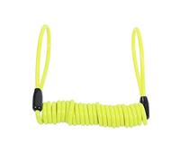 Bloqueo de disco de alarma, cable de recordatorio anti-ladr¨®n para bicicleta y scooter, cable de resorte en espiral, 1,5 m (Amarillo)