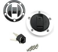 Bloqueo De Encendido para Suzuki para GSXR600/750/1000 K5/6/7/8/9 Tapa Tanque Combustible para Motocicleta Cubierta Gasolina Llaves Bloqueo Piezas Interruptor Llave Encendido(Tank Cap B)
