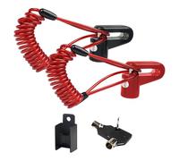 Bloqueo de freno de disco: bloqueo de seguridad de del scooter, bloqueo de scooter eléctrico antirrobo | Protector de freno de disco de acero de aleación con cable de recordatorio, dispositiv