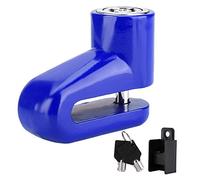 Bloqueo de Freno de Disco de Seguridad, Cerradura antirrobo del Rotor del Disco Pesado para la Motocicleta, Bicicleta(Blue)