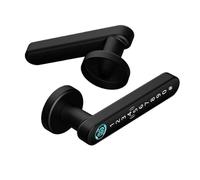 Bloqueo de huella digital inteligente con mango biométrico, contraseña tarjeta IC, desbloqueo llave mecánica for un solo Mango for el hogar