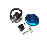 Bloqueo de interruptor de encendido de motocicleta de 6 cables, tapa de tanque de gasolina y combustible for GN125, GN 125, GN 125cc(Full set)