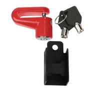 Bloqueo de la motocicleta - Bloqueo de bicicleta antirrobo | Bloqueo de disco de rueda de seguridad con recordatorio | Bloqueo plegable de bicicleta con soporte de montaje, seguridad sólida antirrobo