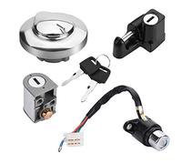 Bloqueo de la tapa de combustible, interruptor de encendido de la motocicleta Llaves de bloqueo del asiento de la tapa del gas de combustible para CMX250 Rebel 1985-2014 CA125