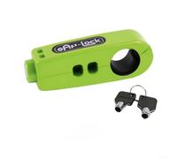 Bloqueo de manillar de motocicleta para vehículo eléctrico, agarre de freno de seguridad, cadena antirrobo portátil con llave alternativa, 16 x 6 cm (verde)