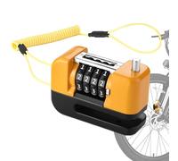 Bloqueo De Parada De Neumáticos De Motocicleta - Bloqueo Del Rotor De Freno Antirrobo | Código De 4 Dígitos Subvela De Rueda, Bicicleta Anti Robo, Tapón De Ciclo Al Aire Libre Impermeable, Equipo De S